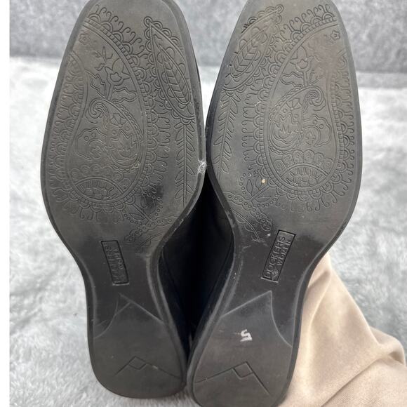 Dockers Vintage Black Leather Square Toe Wedge Heel Comfort Mary Jane Women 10 - Picture 7 of 7